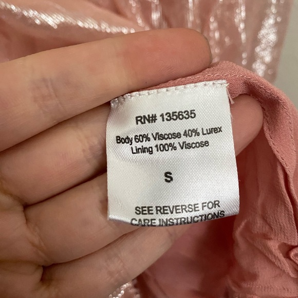 LoveSam Free People Shimmer and Shine Ruffle Mini Dress Size Small - Picture 5 of 7